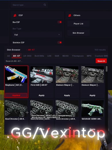 Change Rust Skins for Free with Vexintop!