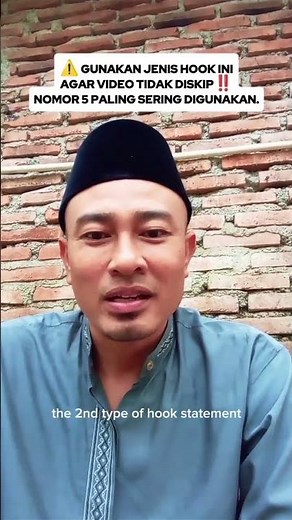 Jenis hook ini efektif untuk menghentikan penonton di tiga detik pertama ‼️