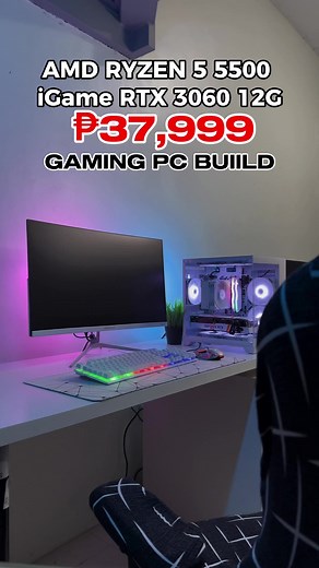 8.6K views · 57 reactions | AMD Ryzen 5 x iGame RTX 3060 12G White Frost PC Build #fyp #Fbreels #PcBuild #GamingPc | DC Gaming Computer Setups - Imus Branch | Facebook