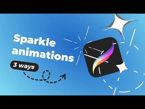 Frame-by-frame animation of 3 types of sparkles [Step-by-step tutorial]