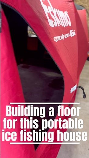 Game Changing Ice Shelter Floor #icefishing #IceShelter #DIY