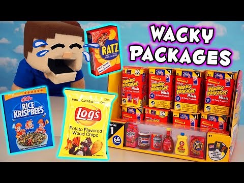 FUNNY Wacky Packages Minis Hangrees Poop Products Blind Box Case Unboxing