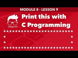 Module 8 - Lesson 9 ► Print rectangular pattern shape [Learn C Programming]