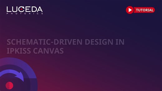 Schematic Driven Design in IPKISS Canvas - Creating a CWDM filter schematic | Luceda Photonics