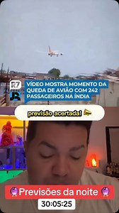 Estão acompanhando as notícias do avião que caiu na índia? Infelizmente uma grande tragedia e eu já havia alertado sobre. Quem estava presente? Axé! 🙏🏻 . . . . . . . . #vidente #videncia #espiritualidade #mediunidade #previsoes #tarot #previsao #noticias #tragedia | Vidente Baba Deco