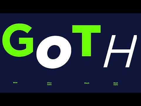 Gotham Fonts Animated | Adobe After Effects