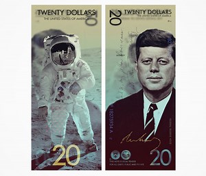 Reimagining US banknotes as modern, plastic, QR-code-verified, PGP-protected collectibles