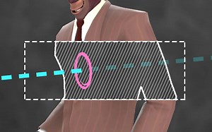 tf2's hitboxes have gaps in them; you can shoot through someone