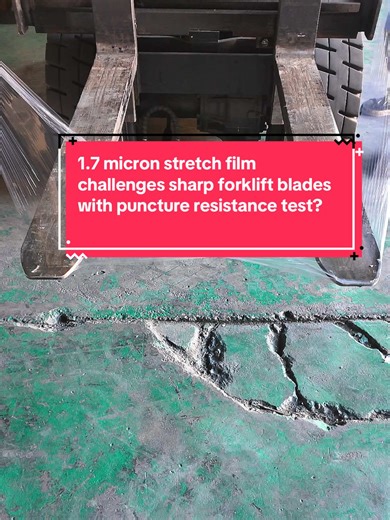 1.7 Micron Stretch Film Puncture Resistance Test
