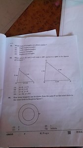 Question 14Which types of triangles are always similar?   (A)... | Filo