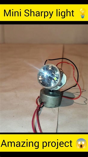 Diy Mini sharpy light 💡 at homemade 🔥//#experiment #scienceproject