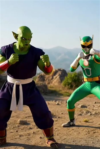 Piccolo gegen grünen Power Ranger kämpfe