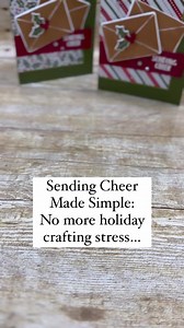 Sending Cheer Made Simple: No more holiday crafting stress… Tired of the holiday card hustle? Join us for some crafting magic! It's all about sending cheer without the stress. Watch the Full Tutorial on my blog and Craft Your Own Magic!" 🔮✨ Link in comments CreativeLee Yours, Wendy 🦋 #craftwithwendy, #StampinUpCrafts, #cultivatedcreativity,#merryandbright,#merryboldandbright,#diypapercarftingkit | Creativelee Yours- Stampin Up Demonstrator Wendy Lee