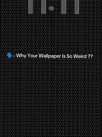 ¿Por qué tu fondo de pantalla es tan raro?