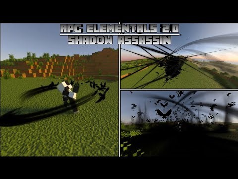 RPG Elementals Shadow Assassin Addon For Minecraft PE/Bedrock 1.21