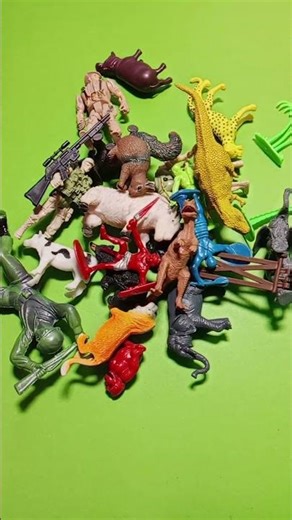 POURING ALL MINI TOYS AGAIN & AGAIN 😱 | Animals, Soldiers, Iron Man & Dinosaurs ASMR