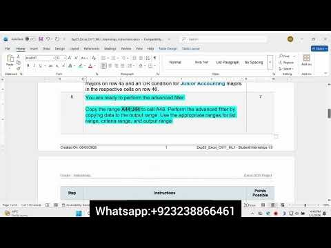 Exp25 Excel Chapter 11 ML1 – Internships | Pearson MyITLab Excel | Step-by-Step Solution
