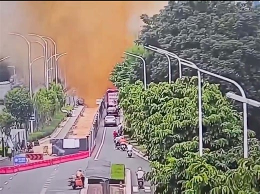 It's A Literal Shit Storm In China Right Now. A Sewage Pipe Burst Sending Poop Sky High Covering Everything In Sight