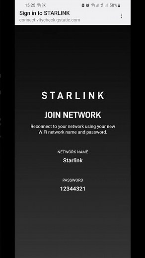 Starlink 📡 initial wi-fi setup. Setting up my new Starlink for the first time. #starlink #wifi