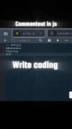 how to comment out s paragraph in JS