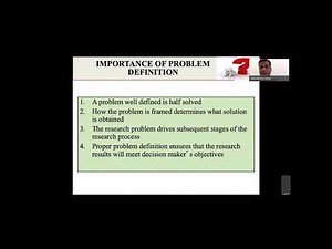 Identifying Research Problem and Defining Theoretical Framework- Part 1