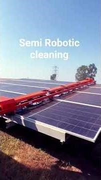 Wet and Dry cleaning of solar panels/ modules ( Robotic cleaning)