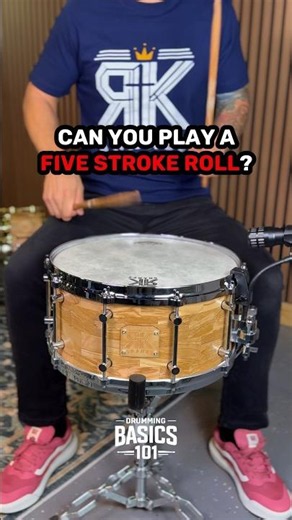 Five Stroke Roll Chop | Drum Rudiment 🥁 #drums #tutorial