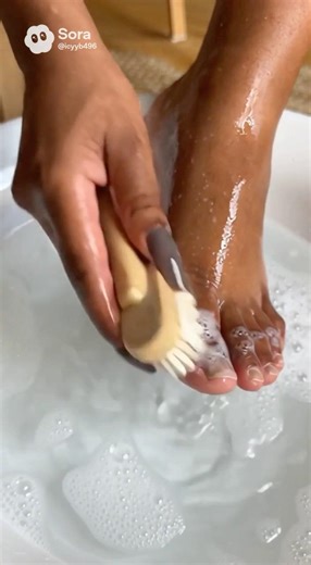 Giving self a pedi💦 #asmr #soralife #fypシ #viral #pedicure #asmrsounds #selfcare #soothing