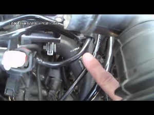 Hoses and pipes on a Ford Fusion engine