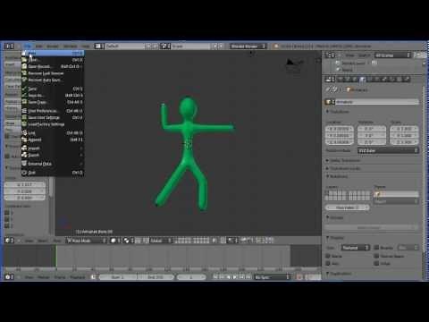 Blender Tutorial Making a Rigged Model of a Stick Man in Under 5 Minutes Using the Skin Modifier