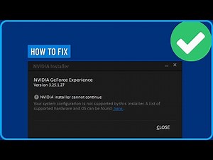 How to Fix Nvidia Geforce Experience Installer Cannot Continue (2025)