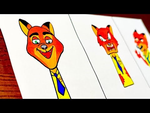 Drawing All Phases Sprunki OC : Nick Wilde (from Zootopia)