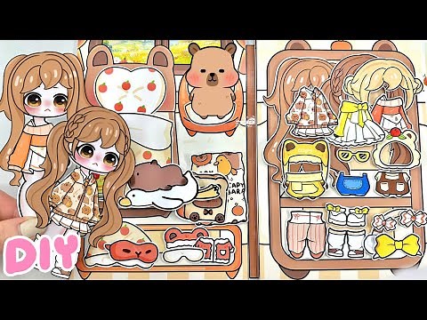 🌸 Tutorial 🌸 Capybara X Gacha Book DIY #gamebook #paperdiy #quietbook