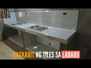 PAGKABIT NG 60cmx120cm NA TILES SA LABABO