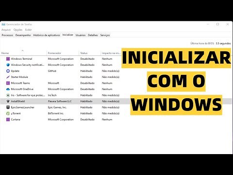 Como colocar programa para iniciar com o Windows