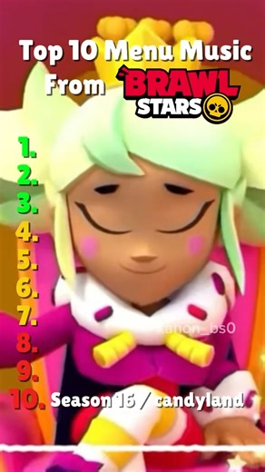 Top 10 best menu music from Brawl Stars #brawlstars #supercell #music #brawlstarsgame
