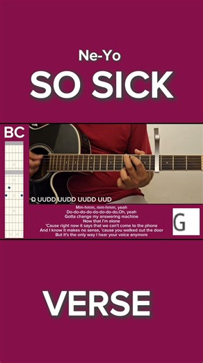 So Sick | BC Guitar Tutorial | Ne-Yo