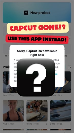 13K views · 61 reactions | My husband (aka my videographer) details another app you can use instead of CapCut now that it has been banned along with TikTok here ya go! Enjoy! #contentcreator #editing | That Tile Chick | Facebook