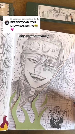 Let’s Draw Sanemi: Fan Art Demon Slayer Sketchbook