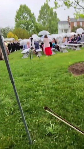 #POV Wedding March by Mendelssohn 🌧️🎻 Rainy Wedding Recessional #stringquartet #wedding #ceremony
