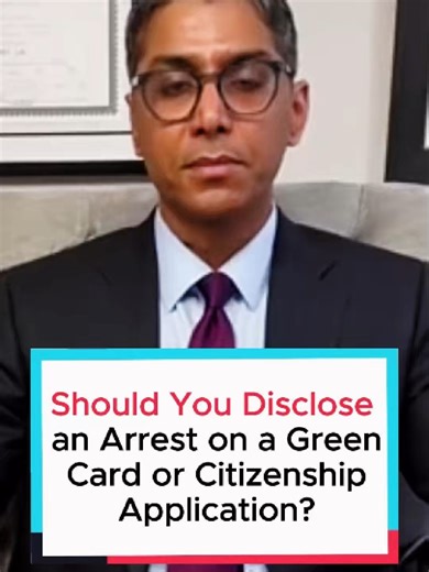 Should You Disclose an Arrest on a Green Card or Citizenship Application? If you were arrested in the past and are now filing an immigration application, this is something you cannot afford to ignore. In this video, Attorney Sonu Lal of Gehi & Associates explains why all arrests must be disclosed on immigration forms, including green card applications (Form I-485) and U.S. citizenship applications (Form N-400). USCIS conducts extensive background and fingerprint checks. If an arrest appears in t