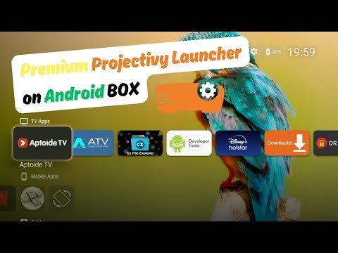 Premium projectivy launcher in android box