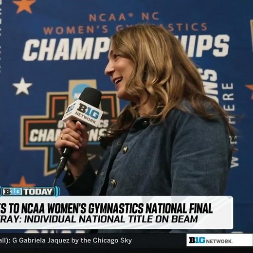 Brooklyn Rowray Talks Winning the Individul National Title on Beam | B1G Today