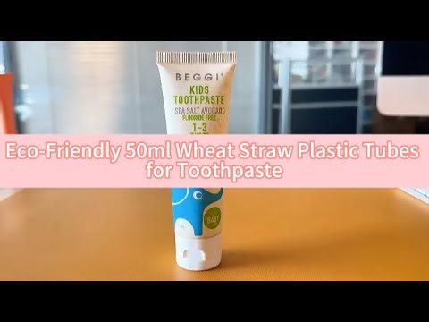 Sustainable 50ml Wheat Straw Plastic Tubes for Toothpaste | Xinfly Packaging