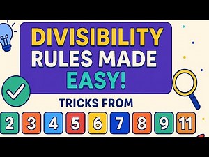 Master Divisibility Rules | 2 to 11 Explained with Fun Tricks! | Riddle and Puzzle