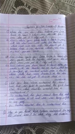 class 10 chapter= 8 the Sermon at Benares ( question answer)