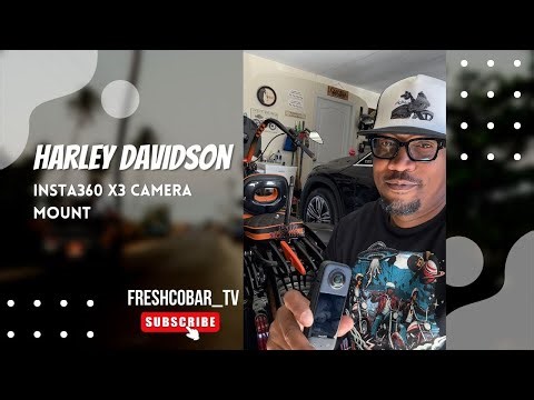 Mounting the Insta360 X3 Camera while Riding the Harley-Davidson Road King Motorcycle