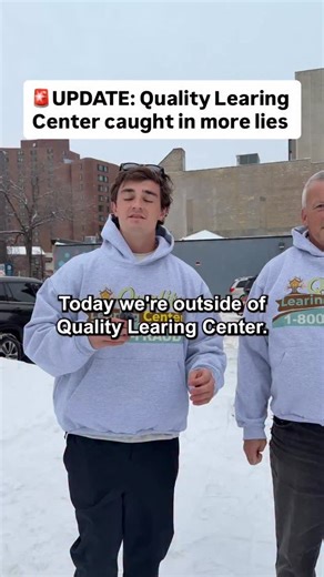 WE ARE ALL LEARING THE HARD WAY 🤣 The infamous Quality LEARING Center is caught in more lies as they received $1.9 Million this year in 2025 and were shut down a week ago according to the Children Commissioner yet they continue to “operate” to try and save face as they have been caught. Also now the Department of Health and Human services have frozen ALL child care payments to the state of Minnesota, they will now only be released when there is proof they are being spent legitimately. GET A LEA