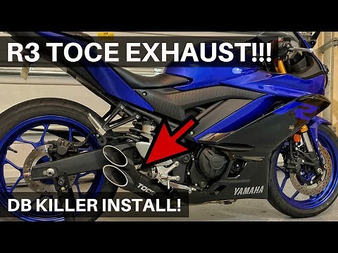 2019 Yamaha R3 Toce FULL Exhaust System - DB Killer Install and Sound Sample!! SOO LOUD!!