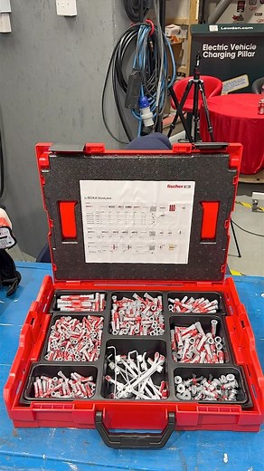 eFIXX on Instagram: "CAUTION! These Fixings Are a MUST For Electricians The Fischer DuoLine L-BOXX is the ultimate all in one fixing kit for electricians, incorporating fixings for use in every situation. In this video, we’ve selected the Fischer Duotec Cavity Fixings to install a Philips Hue Enrave M Ceiling Light. #fixings #electricalinstallation #electricians #fixing #electrical #electricians #electricalwork"